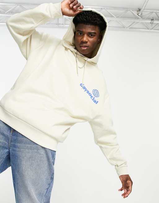 Asos cream hoodie hot sale