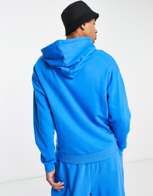 ASOS Daysocial oversized hoodie with logo front print in bright blue - part  of a set