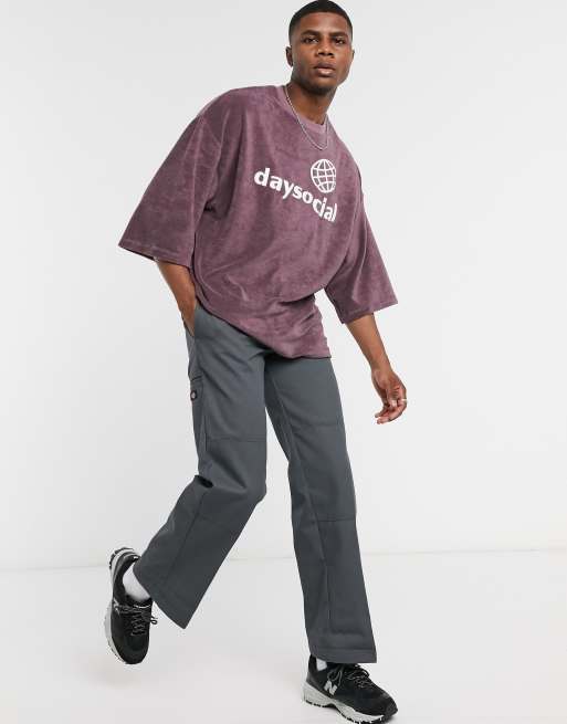 ASOS Daysocial oversized t-shirt with Daysocial logo embroidery in