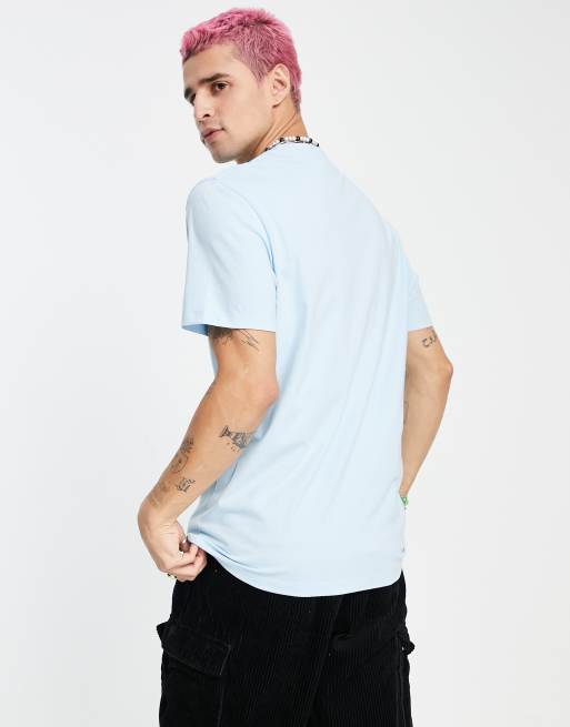 ASOS Daysocial - T-shirt blu cristallino con logo sul petto, 2 di 4