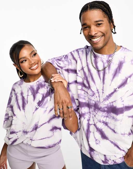 Men's purple store tie dye shirt