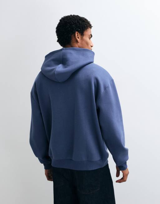 ASOS DEISGN hoodie oversize avec appliqué poitrine bleu marine, 5 de 5