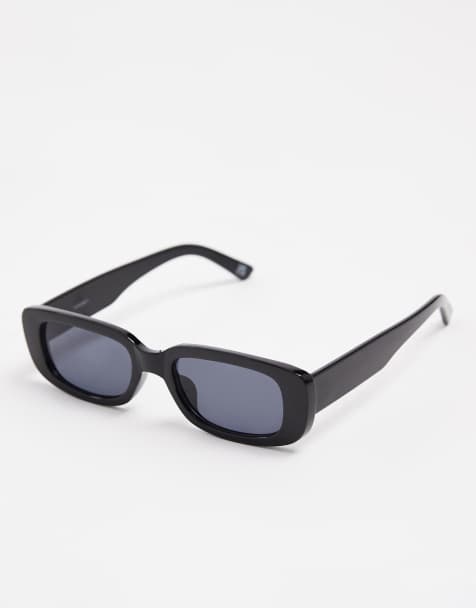 ASOS DEISGN mid square sunglasses in black