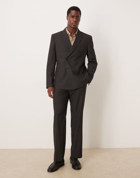 ASOS DEISGN straight suit trousers in charcoal - view 2