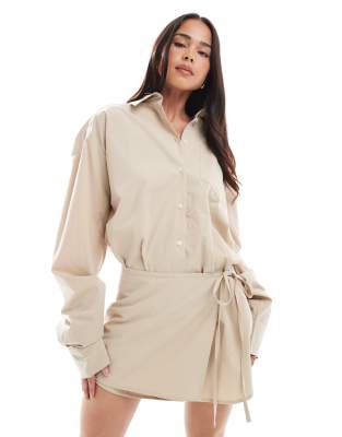 Asos Design Asos Deisgn Wrap Tie Side Skirt