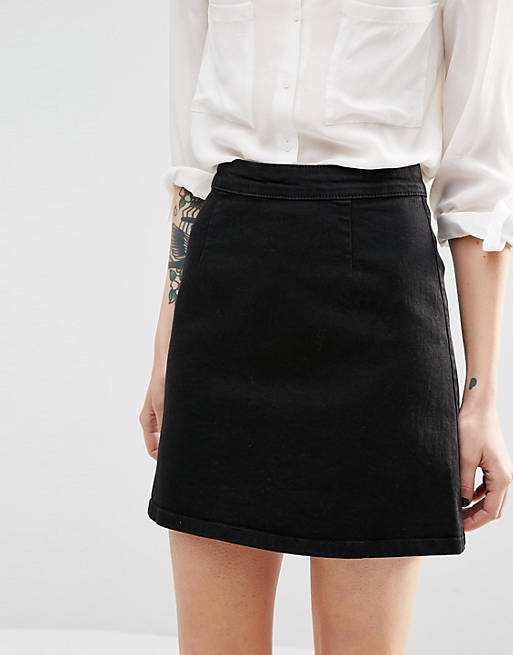 A-line Mini In Washed Black | ASOS