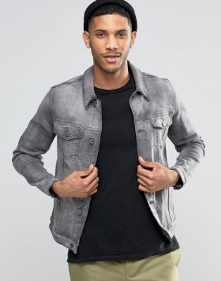 ASOS | ASOS Denim Jacket in Skinny Fit in Grey Wash