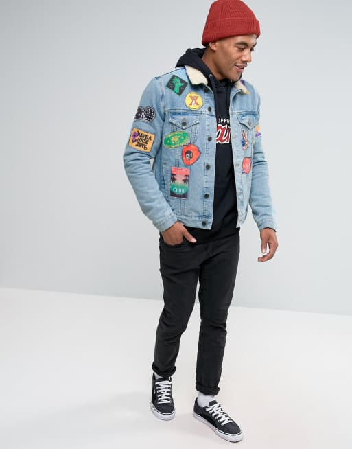 Patched up hot sale jean jacket