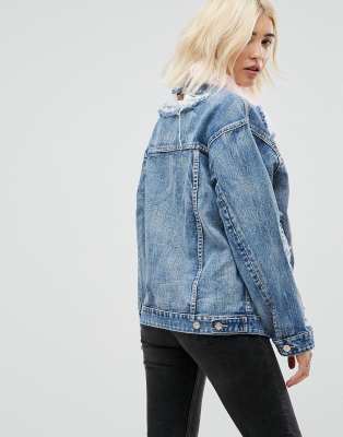 faux denim jacket