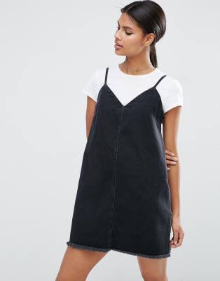 denim pinafore dress nz