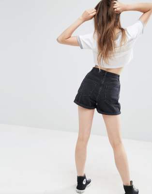 asos black shorts