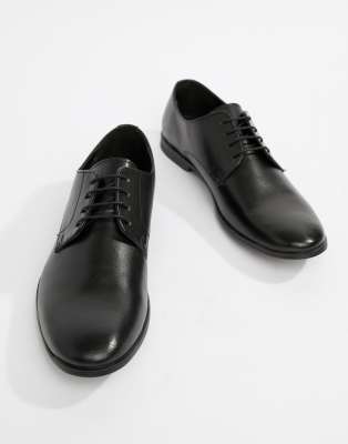 black leather derby