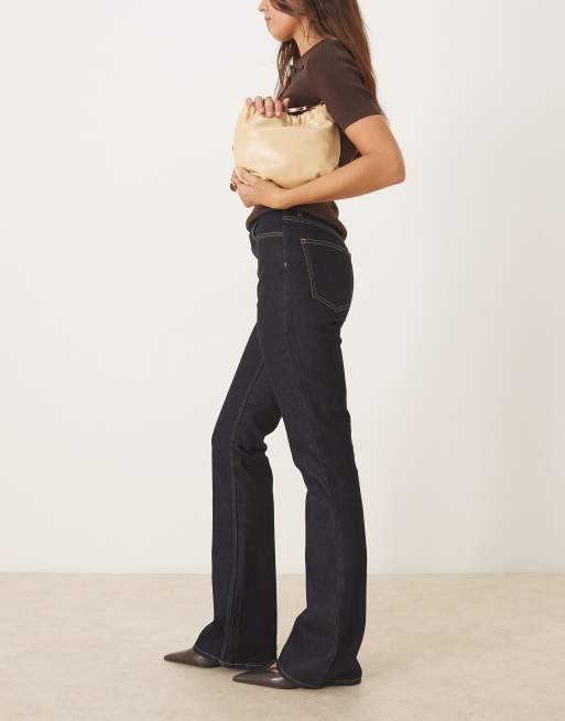 ASOS DESIGH high rise bootcut flare jeans in rinse wash, 2 of 5