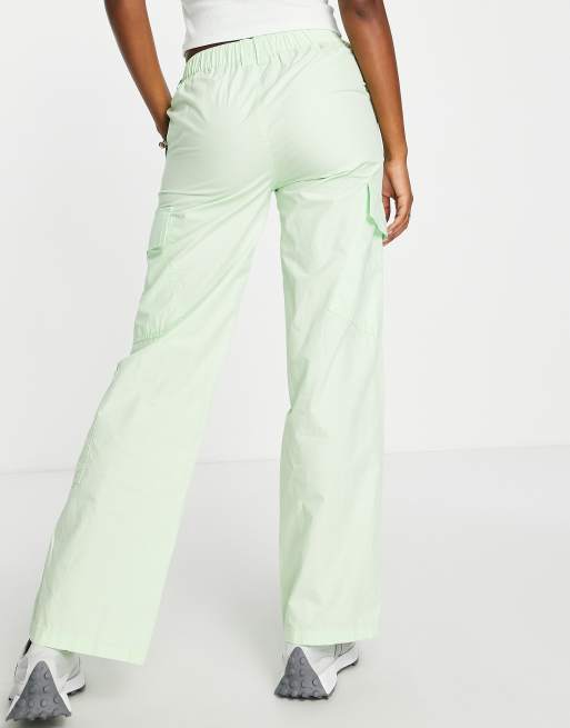 ASOS DESIGN 00's low rise cargo pants in white