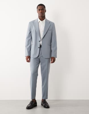 Мужские костюмные брюки ASOS Design зауженные, синие