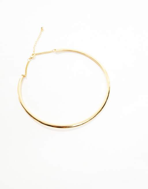 ASOS DESIGN – 14-karätig vergoldete, eng anliegende Halskette mit minimalistischem Design, 2 von 4