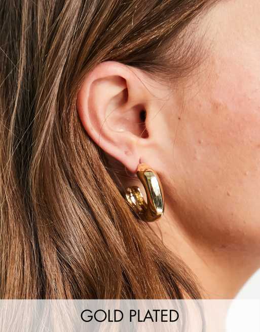 Asos gold plated on sale earrings