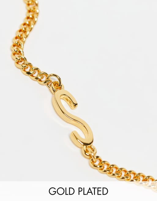 Letter / Initial Bracelet 14K Gold