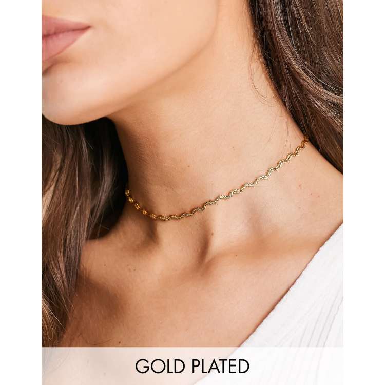 14k gold necklace deals choker