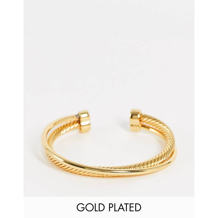 Solid gold cuff deals bracelet