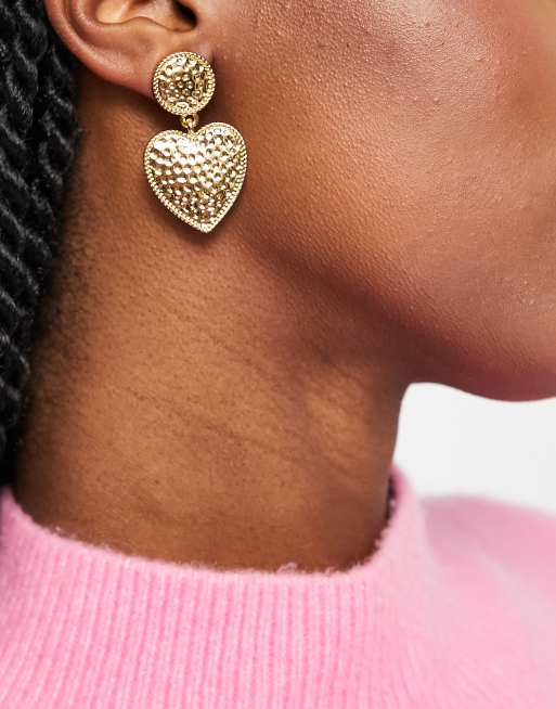 Asos hot sale heart earrings