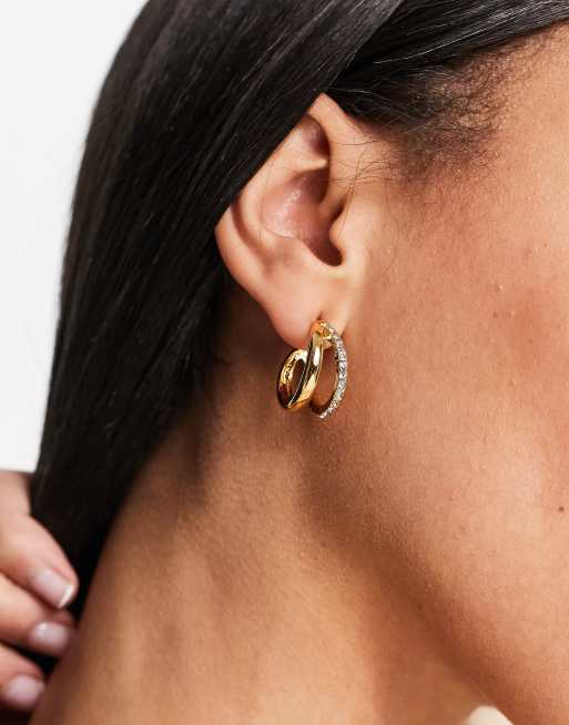 Small gold deals hoop earrings asos