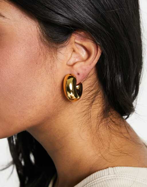 Chubby on sale gold hoops