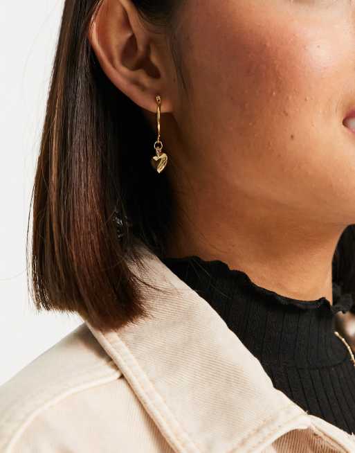 Asos hot sale heart earrings