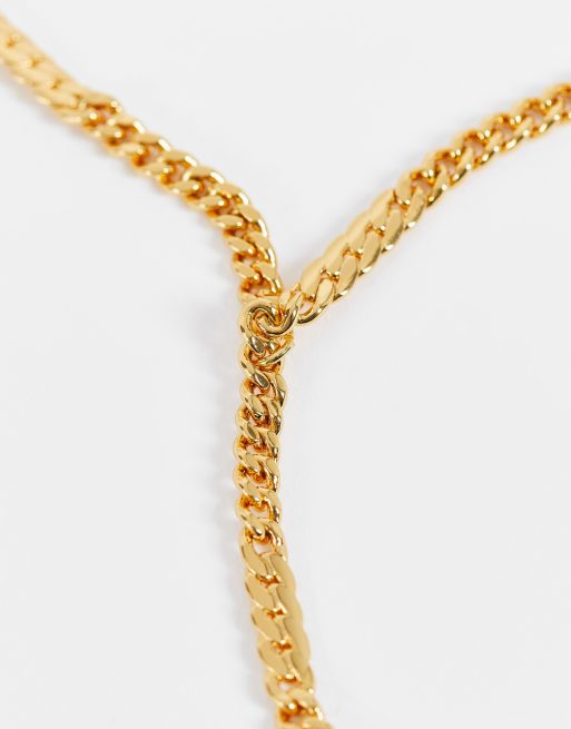 gold filled lariat necklace