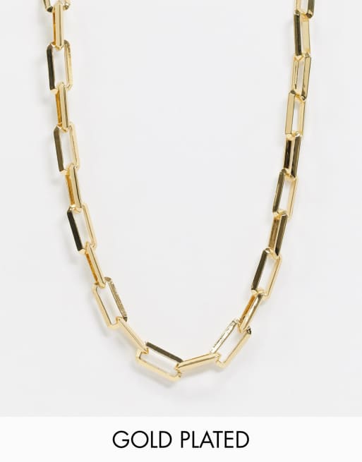 square link chain necklace