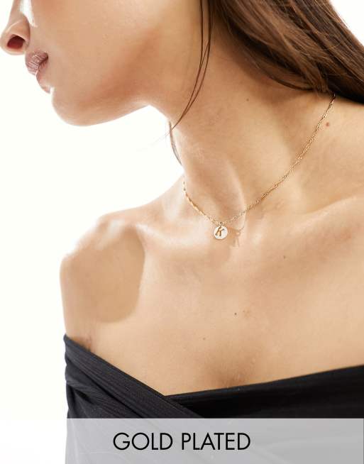 Asos hot sale initial necklace