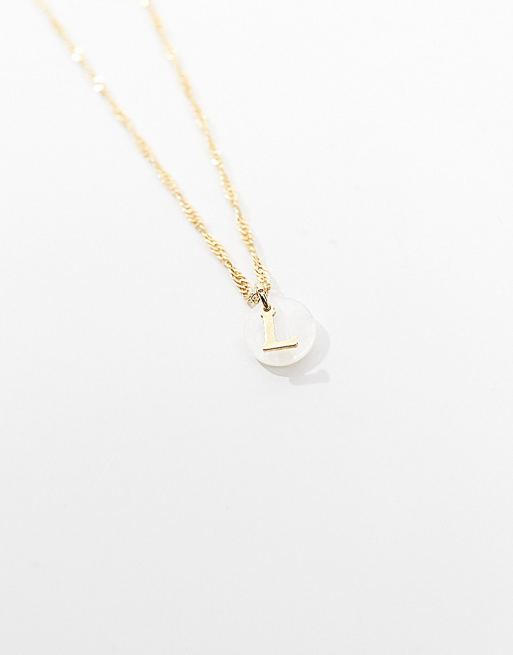 Asos initial clearance necklace