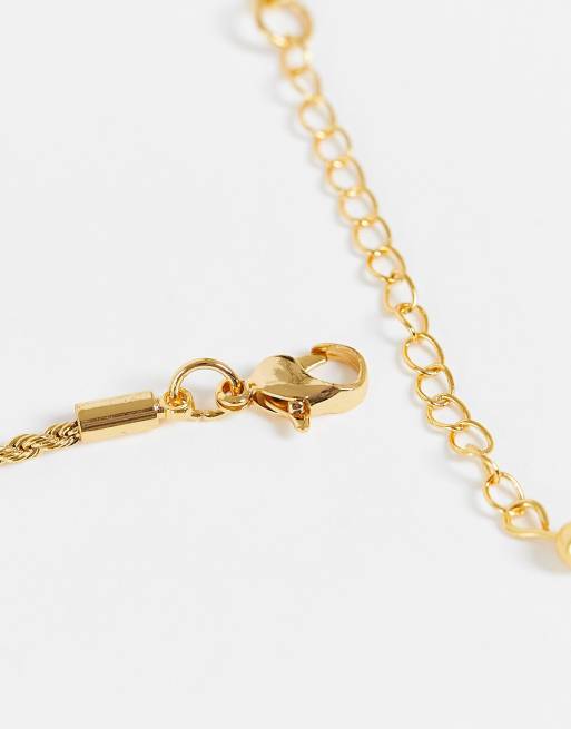 Asos gold clearance plated necklace