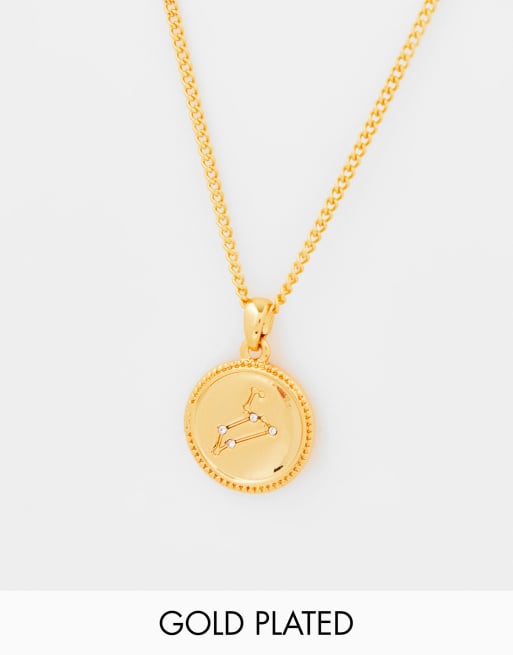 14k gold clearance leo pendant