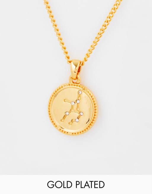 14k gold store virgo pendant