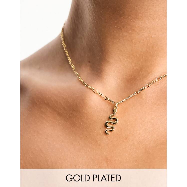 Asos gold clearance plated necklace