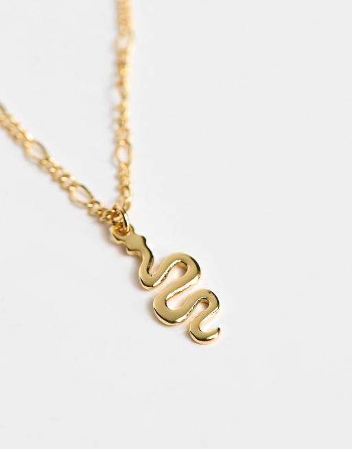 14k gold outlet snake pendant