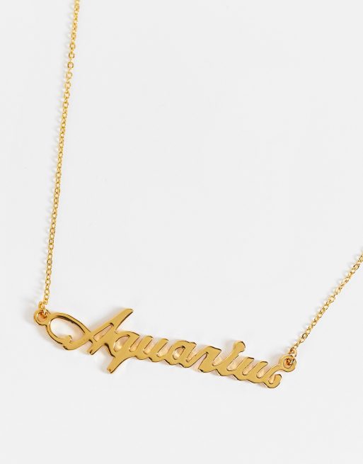 Aquarius hot sale gold chain