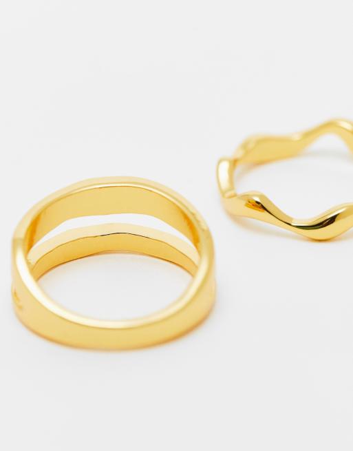 Asos deals gold rings