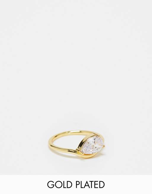 14k gold deals cz ring