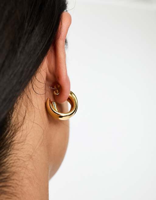 Small gold deals hoop earrings asos