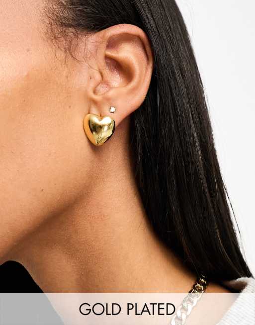 予約中！】-エイソス ASOS DESIGN 14k gold plated drop earrings with