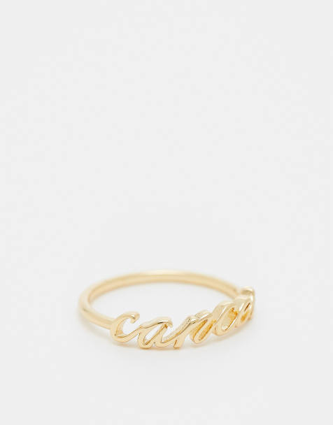 ASOS DESIGN - 14k guldbelagt ring med Krebsene-stjernetegn og gavepose - view 1