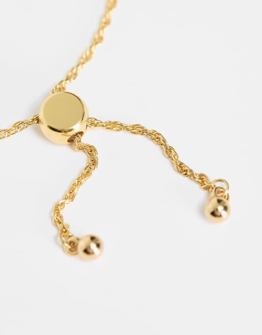 ASOS DESIGN – 14k guldpläterat armband med stjärntecknet Tvillingarna, 3 av 4