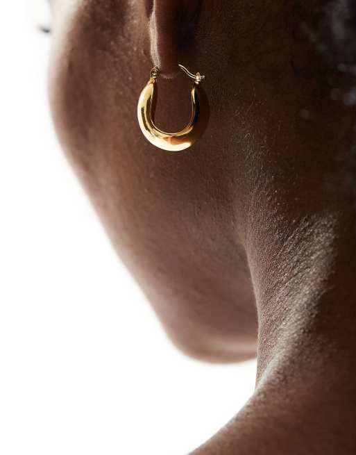 ASOS DESIGN - 14k vergulde oorbellen met bubbeldetail, 4 van 4