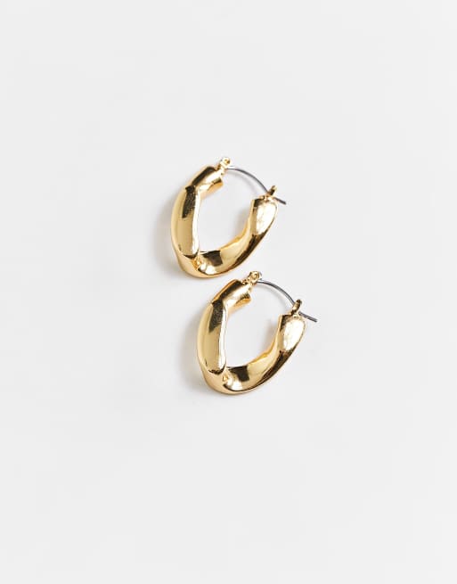 ASOS DESIGN - 14k vergulde oorringen met gedraaid schakelontwerp, 4 van 4