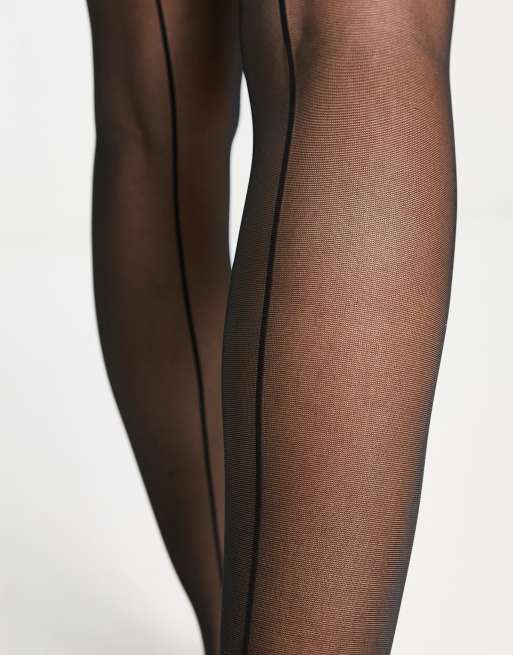 Black tights with 2025 line down back