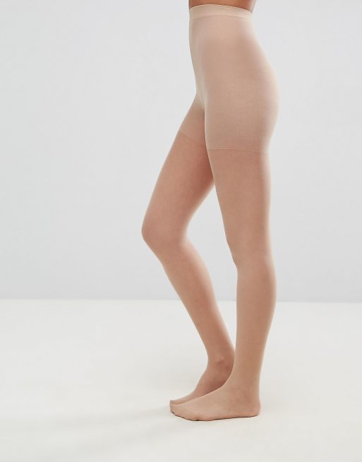 Sculpture Regular Waist Tights - Matte Beige