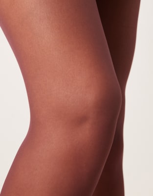 Asos Design 15 Denier Tights In Red