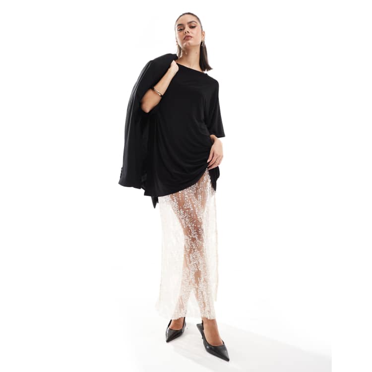 slim fit dress slacks Asos Sequin Dress  WISI-Oi